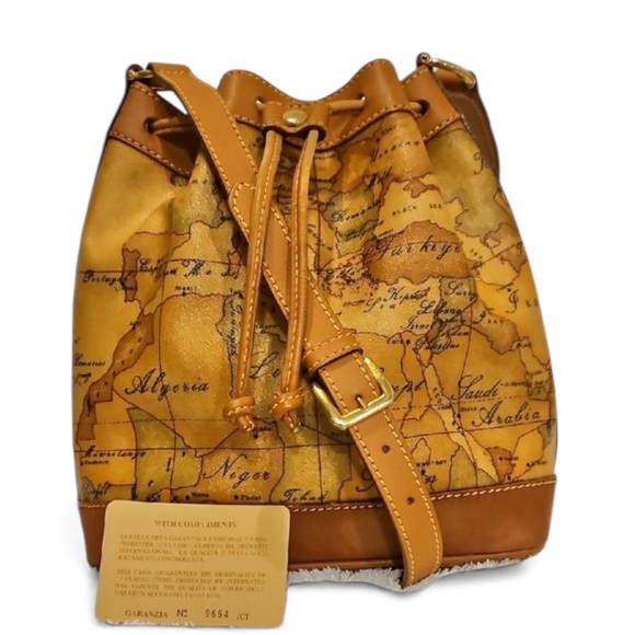 Alviero Martini Handbags - Alviero Martini Classe World Bucket Bag Crossbody Bag EUC